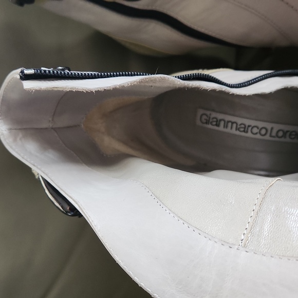 GIANMARCO LORENZI unique leather stilletto ankle boots size 37 - Picture 9 of 9